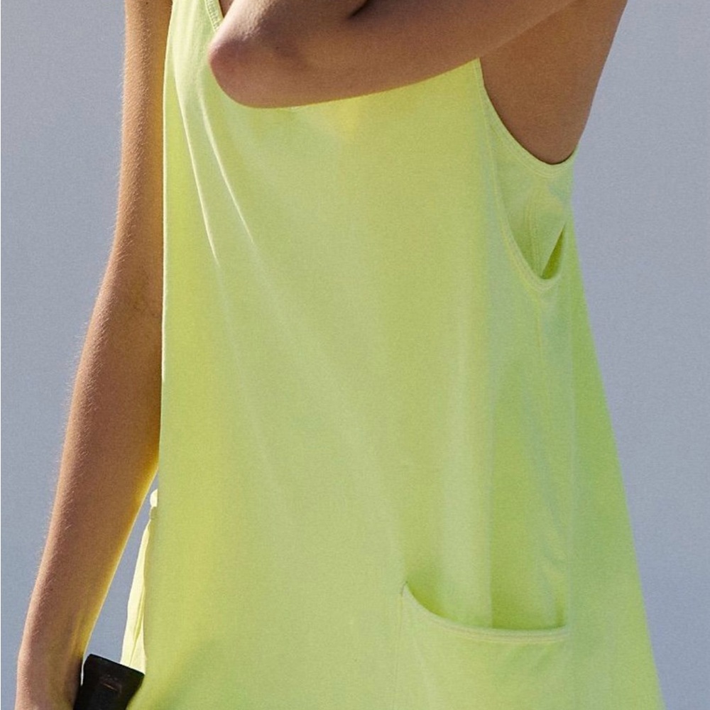 Free People Vibrant Yellow Hot Shot Mini Dress